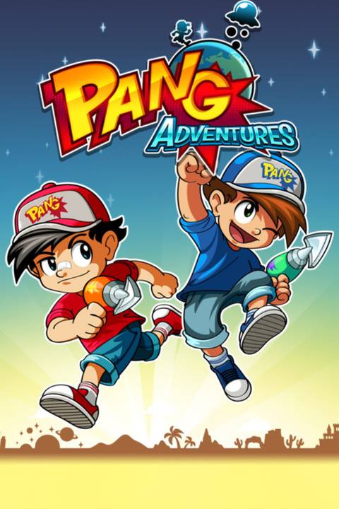 Pang Adventures video game cover art tag