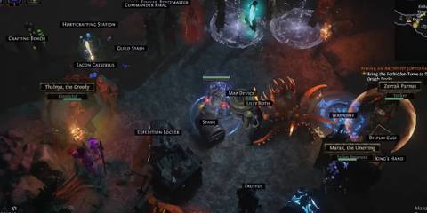 Path of Exile fallen reverend and kineticist in hideout