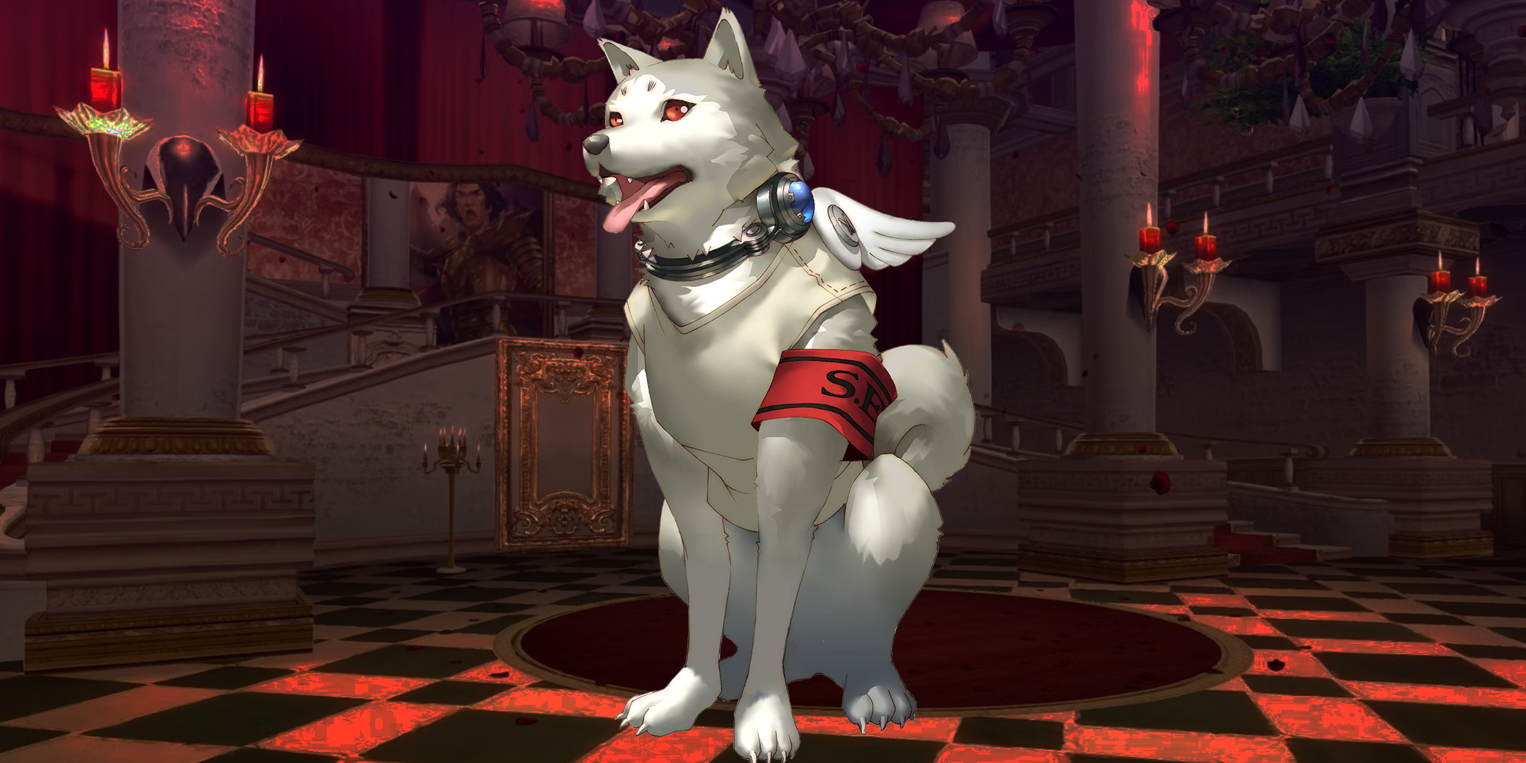 Persona 3 Koromaru in Kamoshida's Palace