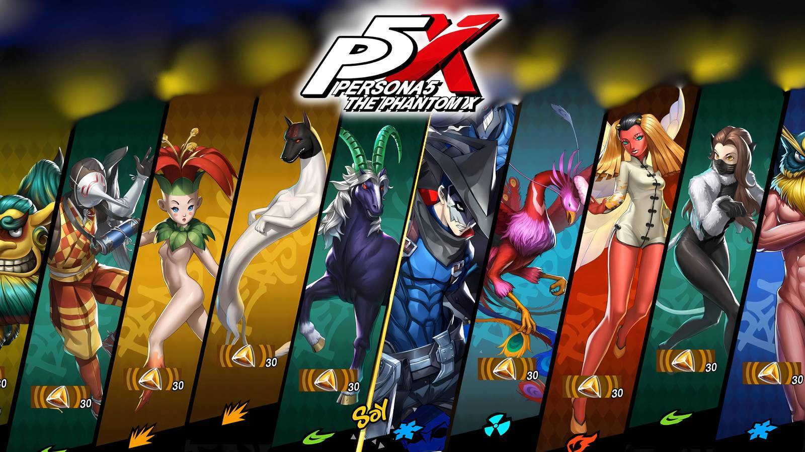 Persona 5 Phantom X Contract Banners