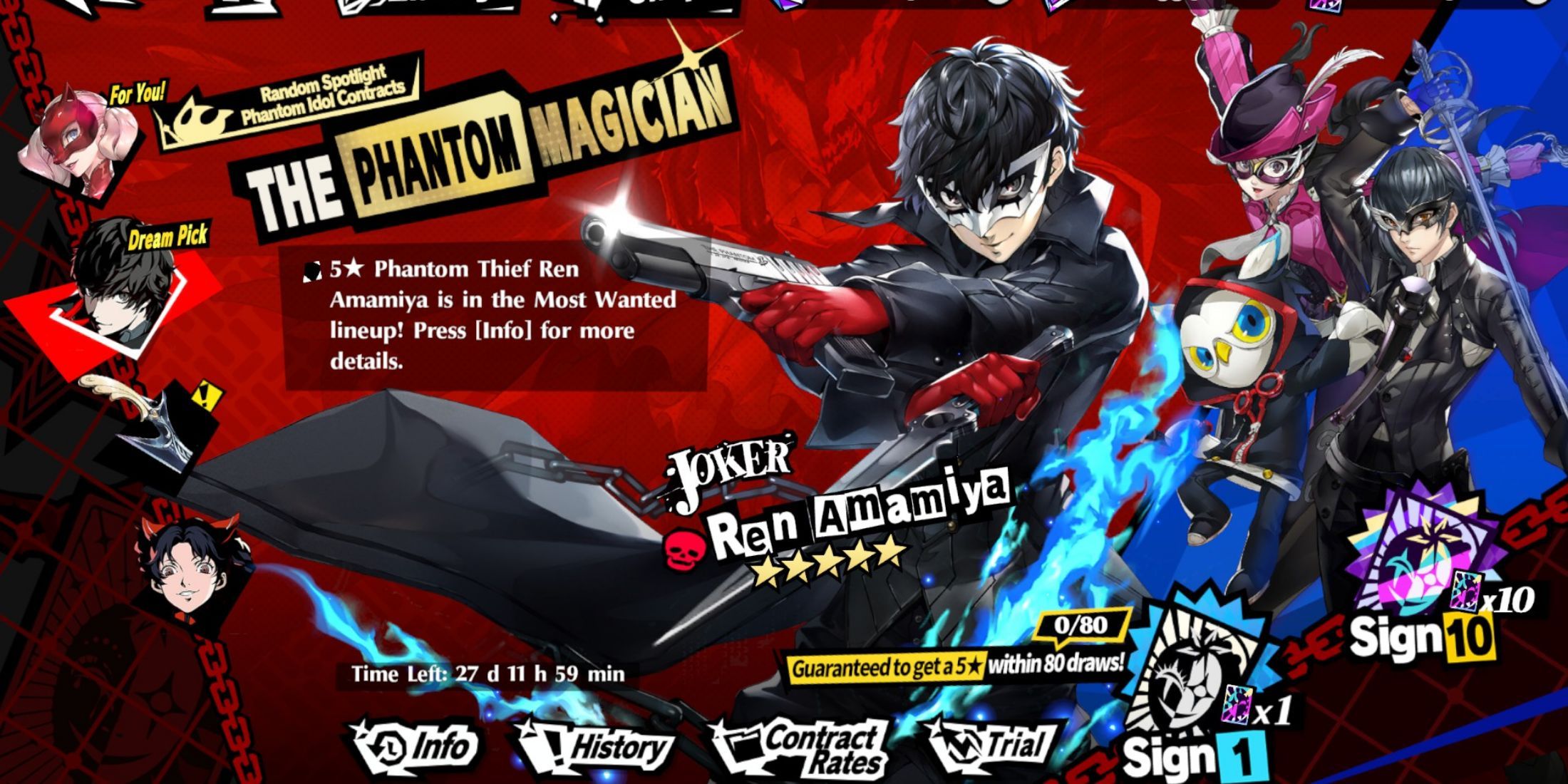 Persona 5 Phantom X Pity System Guide