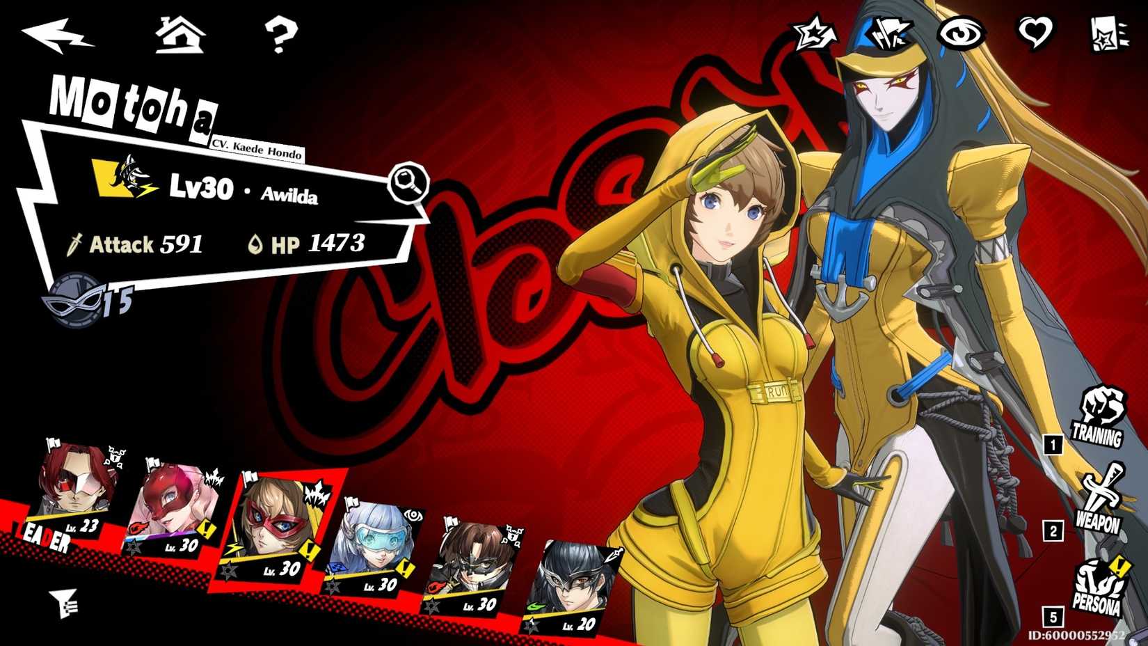 Persona 5 The Phantom X Closer