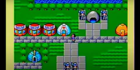 Phantasy Star - exploring a town.