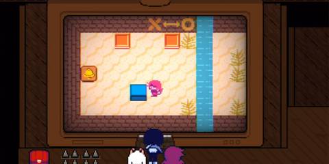 Picking up Blue Chest in Deltarune