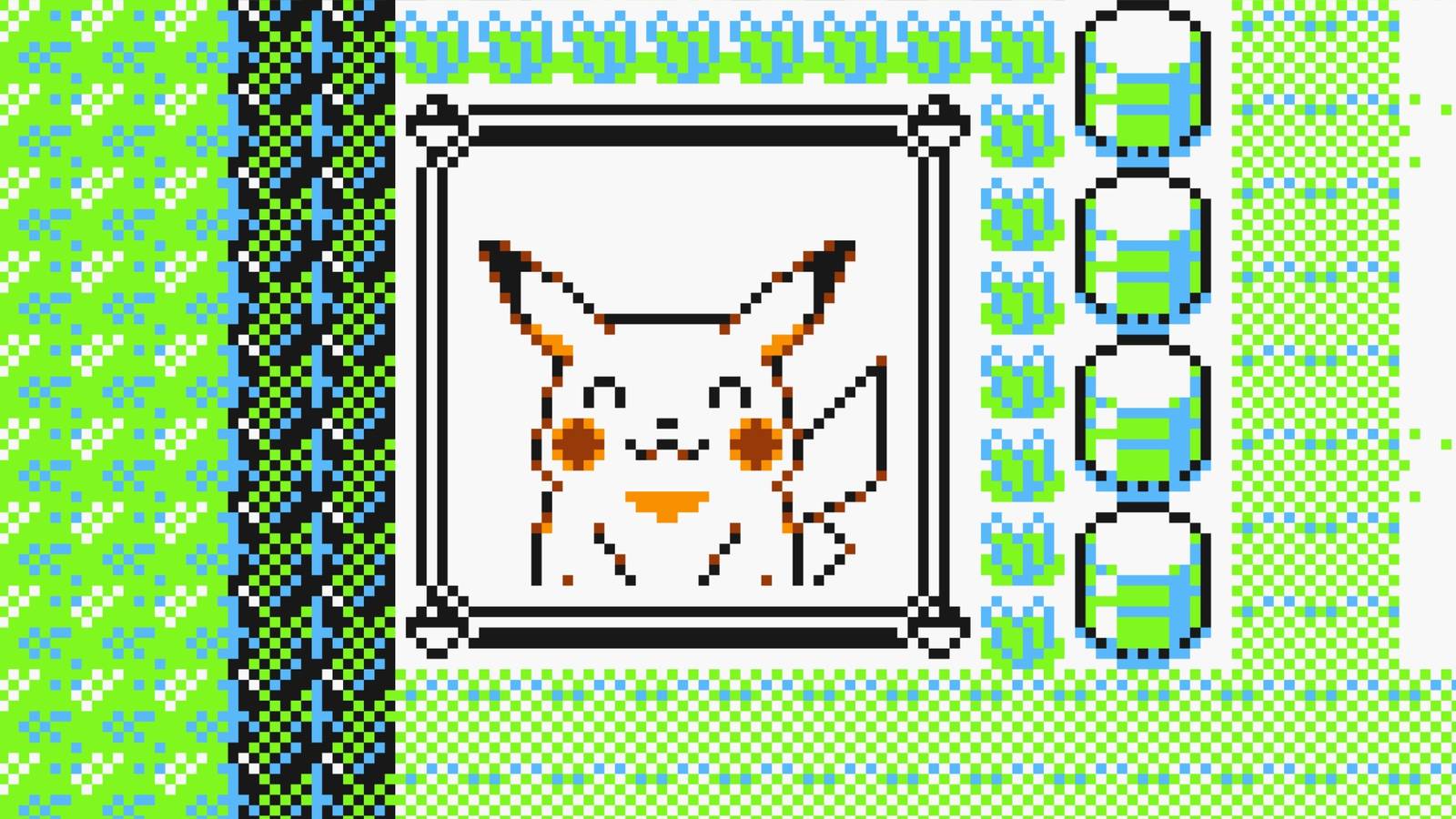Pikachu reacting in Pokemon Yellow