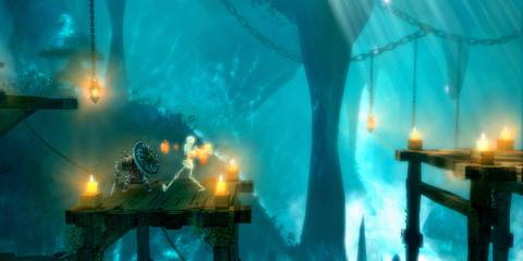 Playing as the knight in Trine