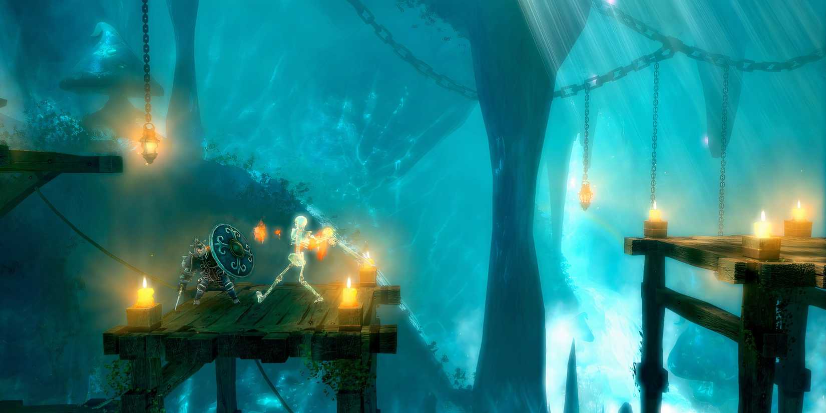 Playing as the knight in Trine