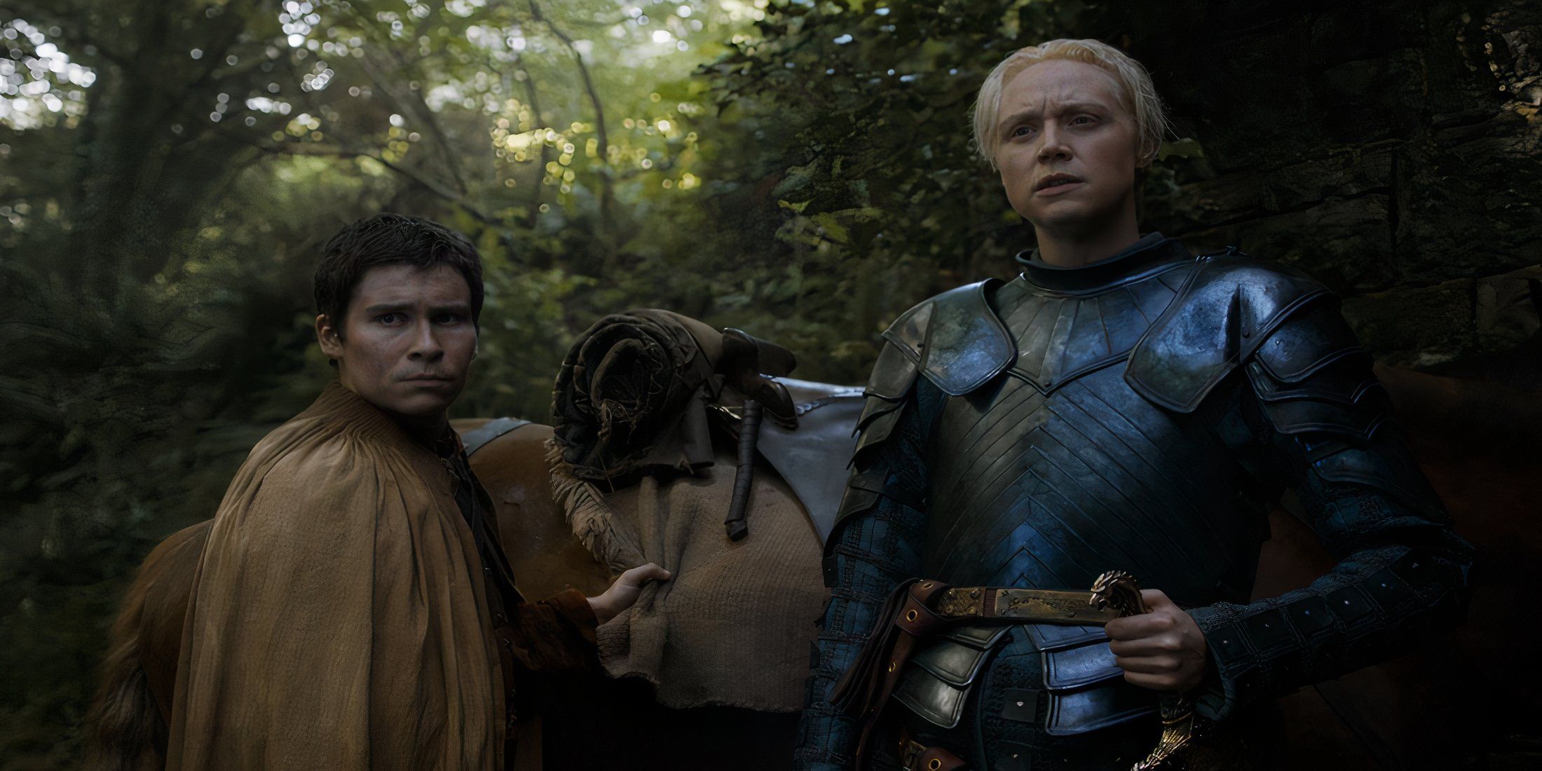 Podrick Payne and Brienne of Tarth from Game of Thrones