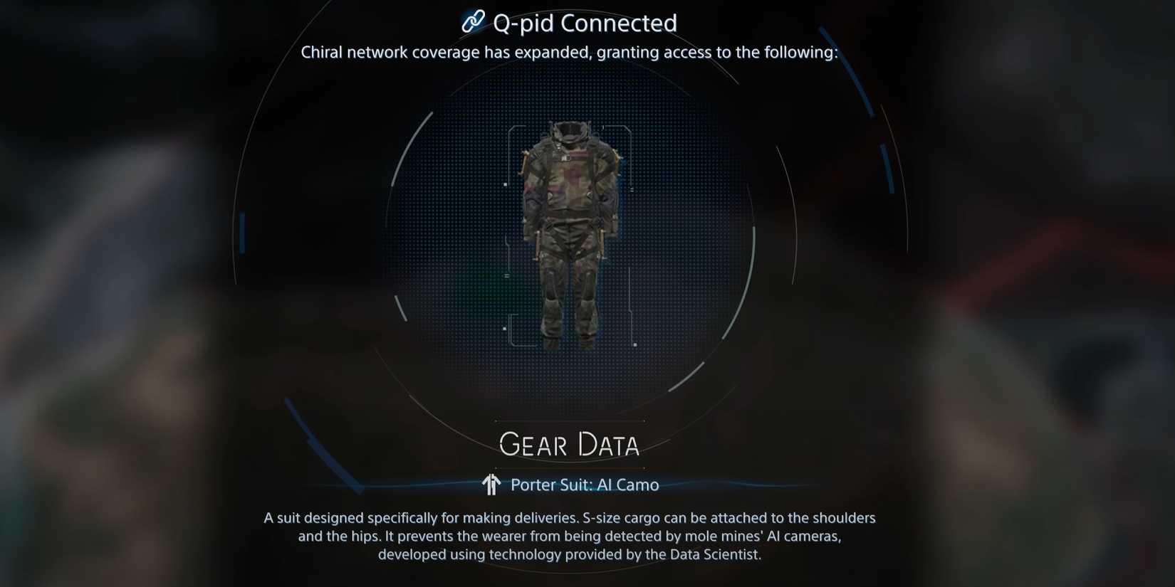 porter suit ai camo death stranding 2