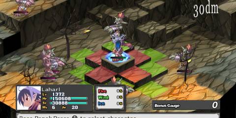 Preparing an attack in Disgaea Hour Of Darkness