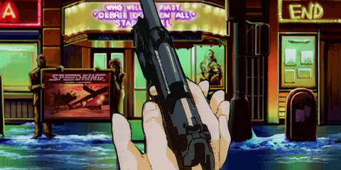 Prepping a gun in Policenauts