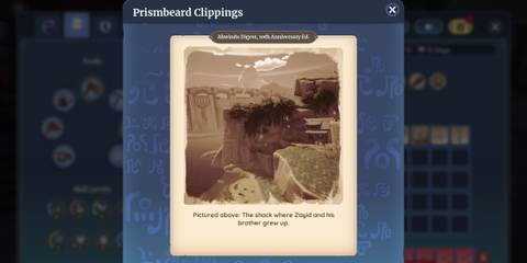 Prismbeard's childhood home picture clipping clue in Palia's The True Treasure Quest