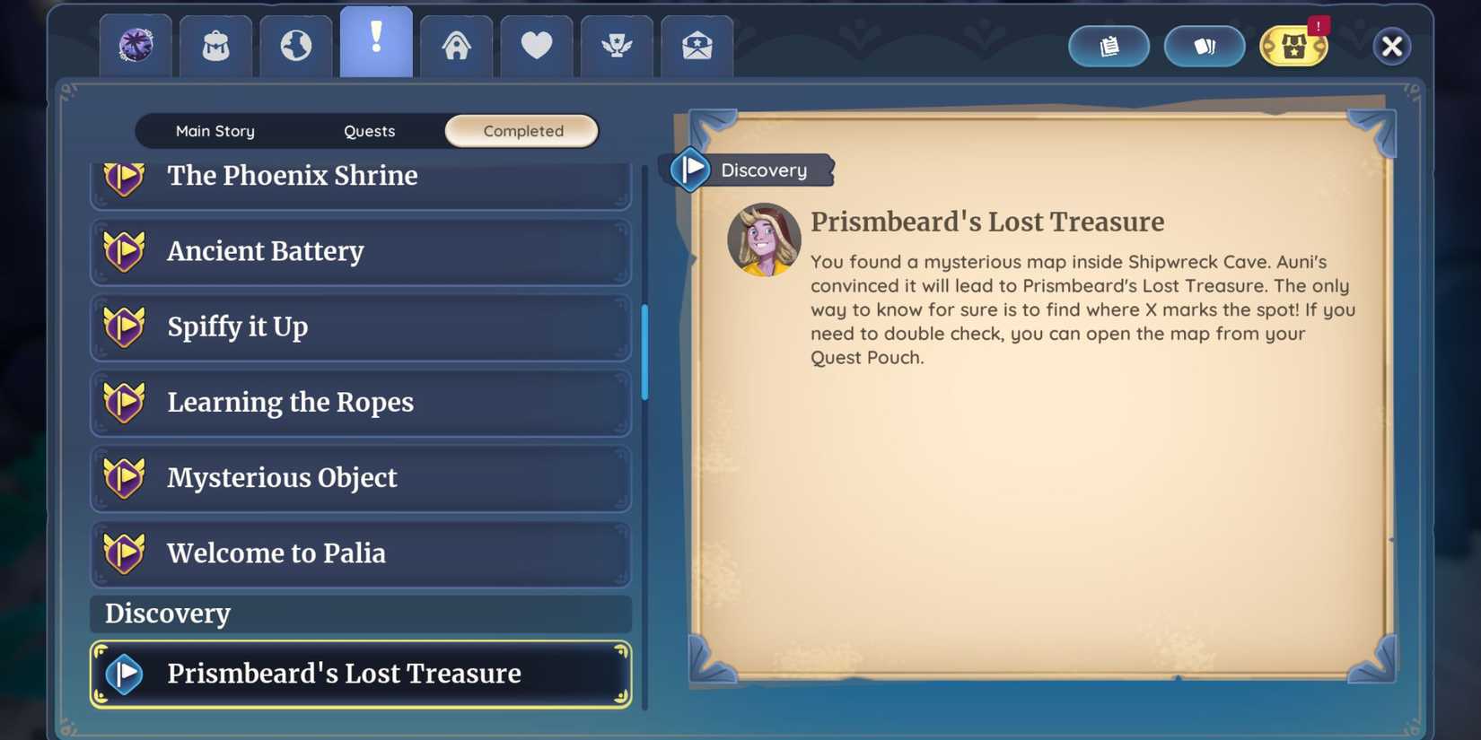 Prismbeard's Lost Treasure quest in Palia