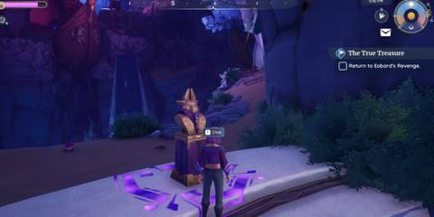 Prismbeard statue in Shipwreck Cave in Palia's The True Treasure quest