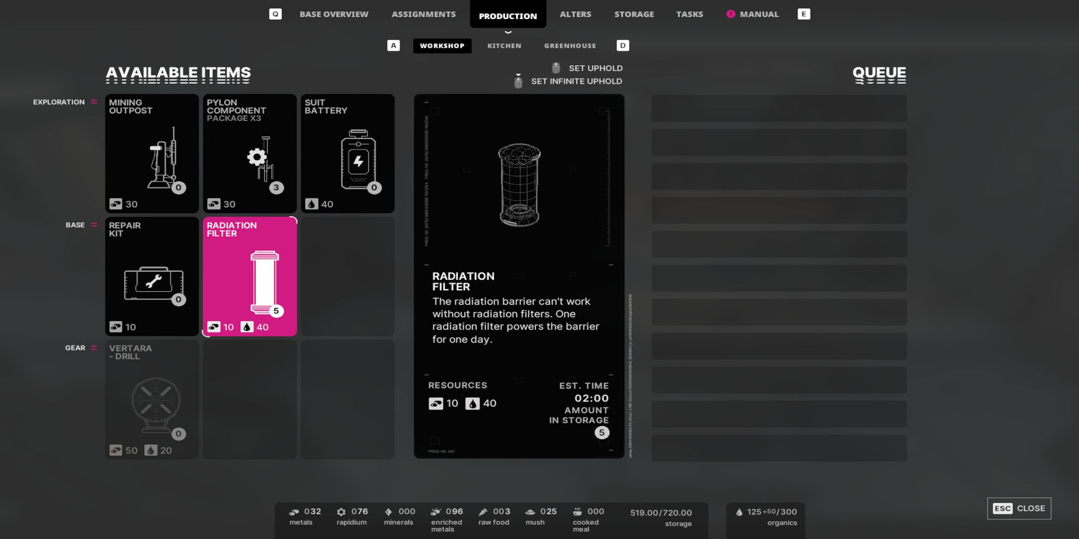 Blueprint Census Radiation