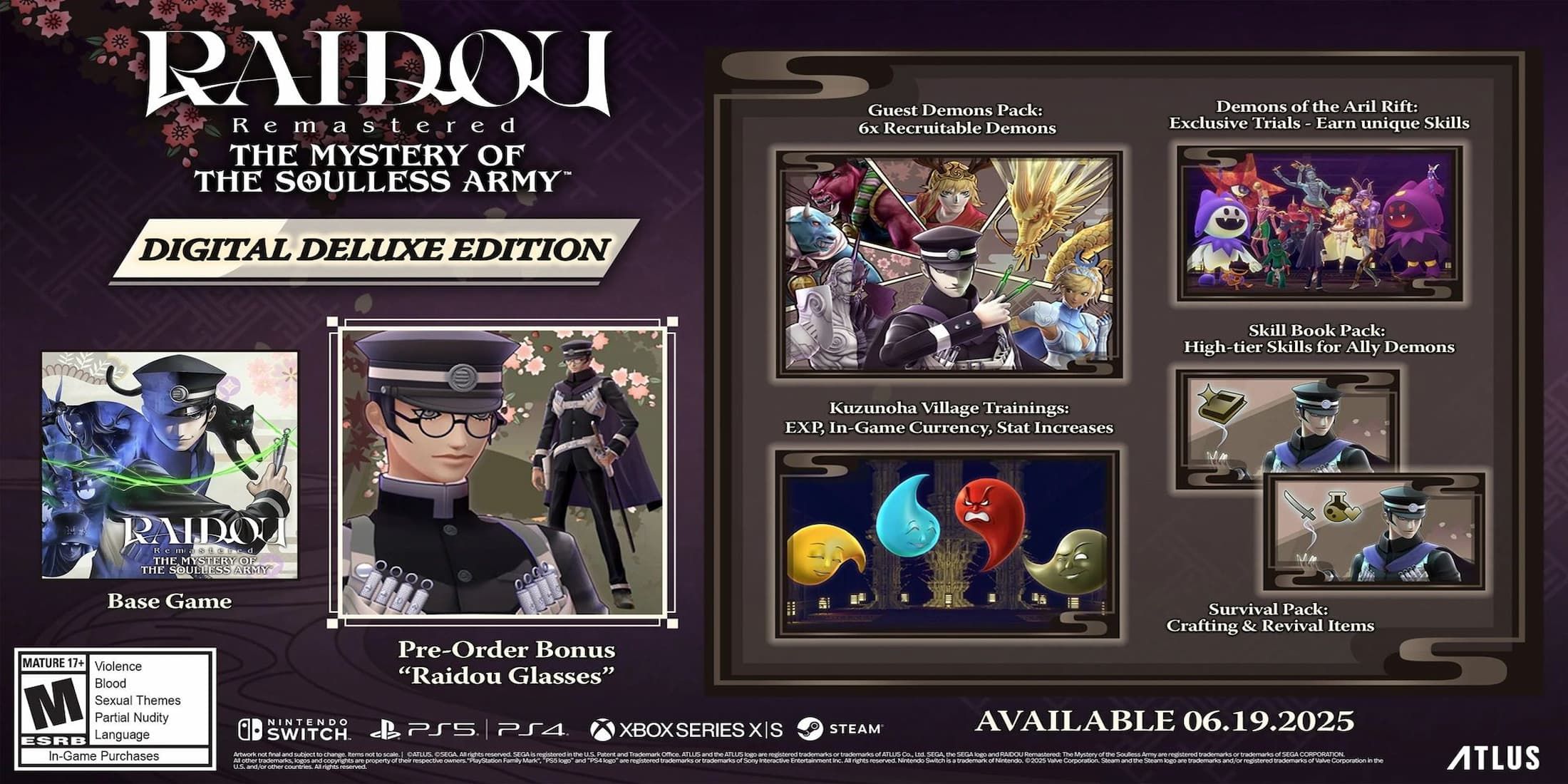 Varias opciones de DLC para Raidou Remastard