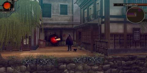 The Player Standing Near An Aril Rift In Tsukudo-Cho