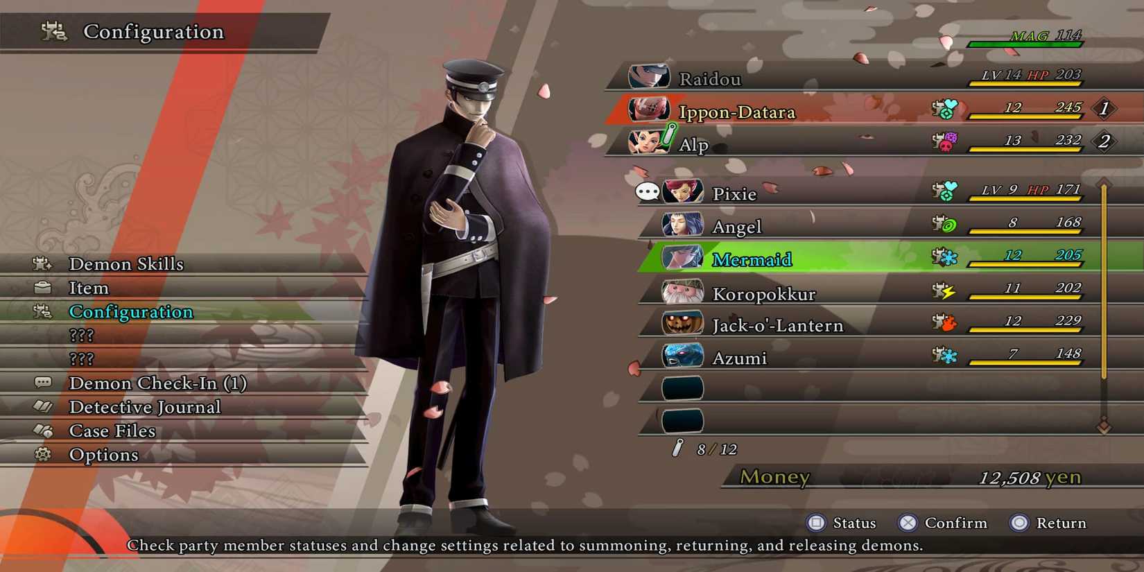 The Player Configuring Their Party 