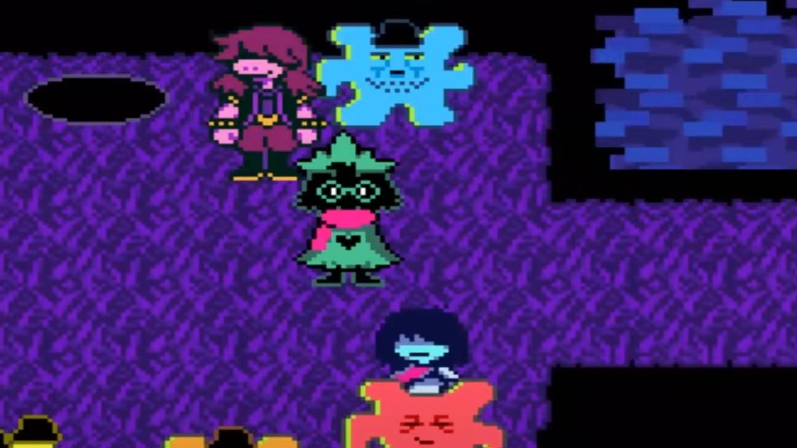 ralsei susie and kris in deltarune