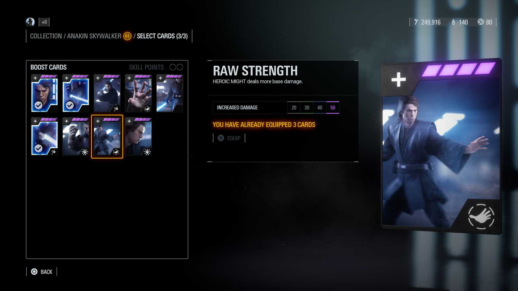 raw strength star card