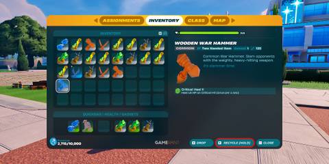 recycle weapons in LEGO Fortnite Expeditions