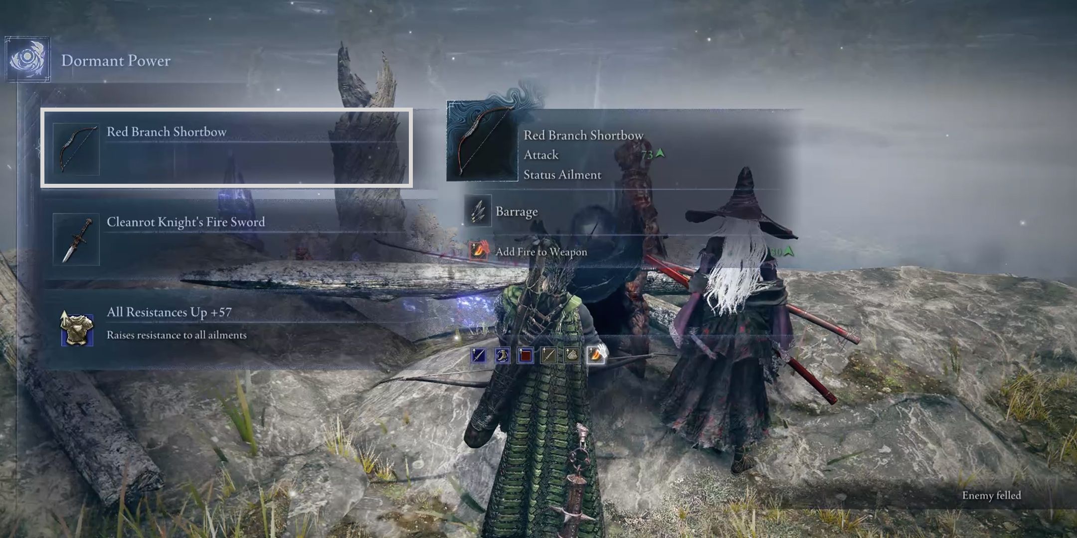 Red Branch Shortbow in Elden Ring NightTreign
