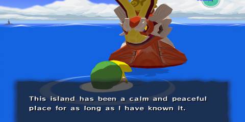 link talking to the king of red lions