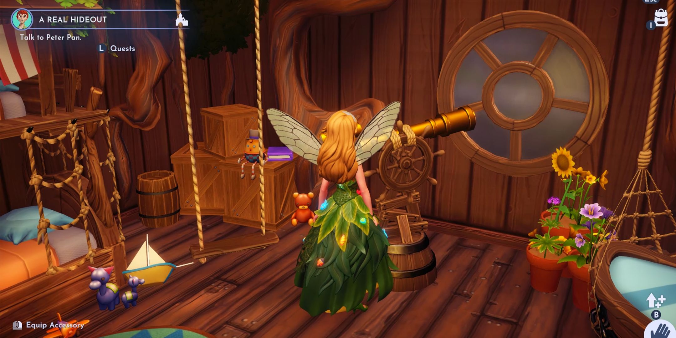 Los artículos de regreso en Peter Pan House en DDV Disney Dreamlight Valley