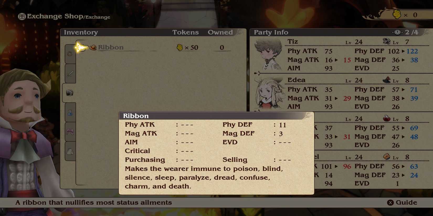 Ribbon armor in Bravely Default Flying Fairy HD Remaster