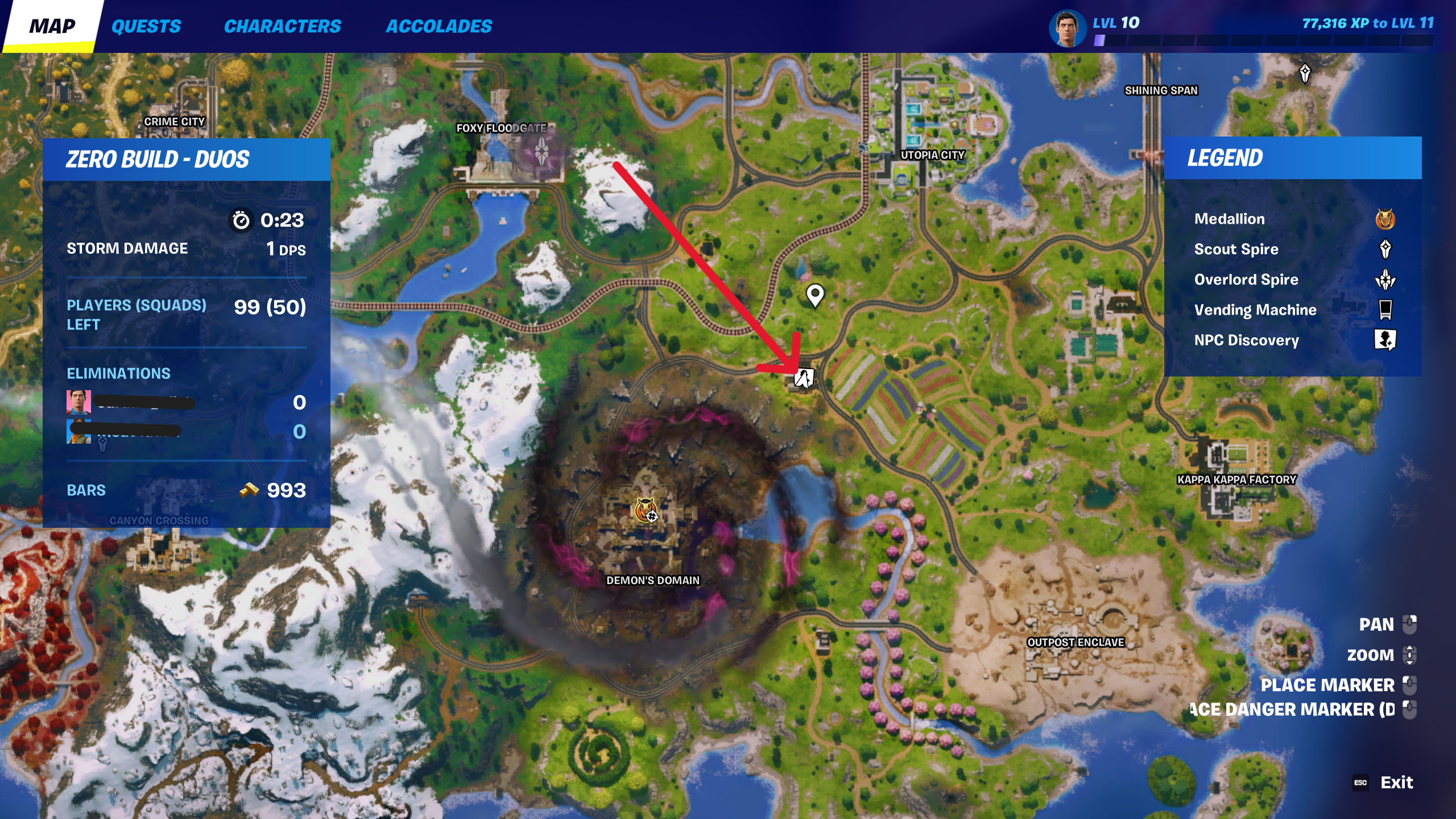 Fortnite: Wingshot Grappler Location