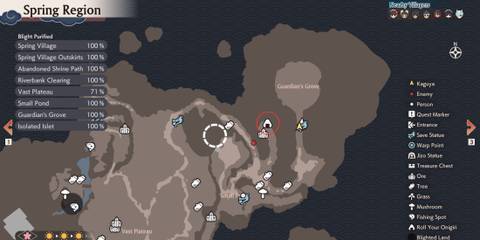 Rune Factory Guardians of Azuma Roll Roll Roll Your Onigiri location Spring Region