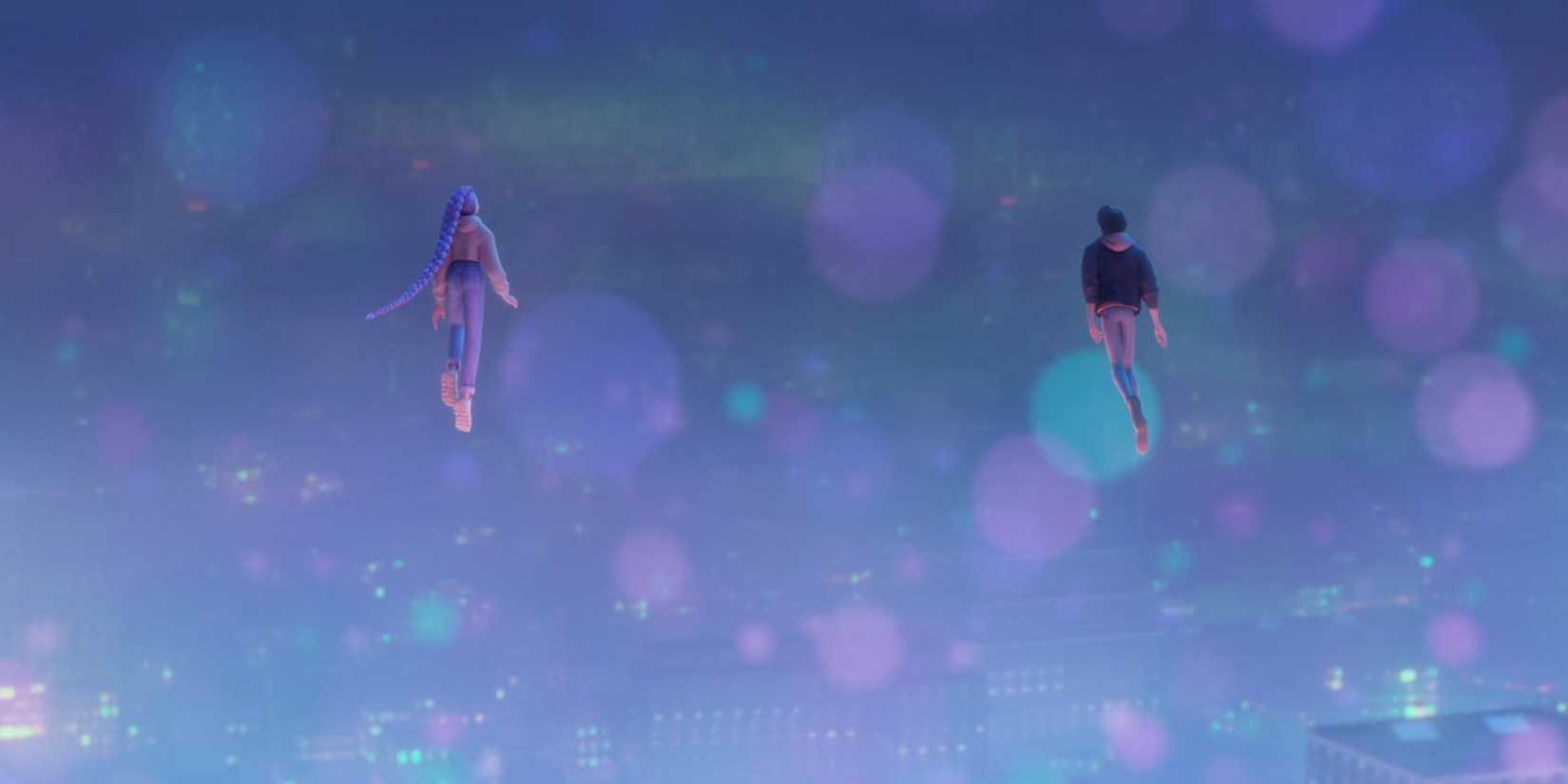 Rumi and Jinu Floating To Feel in KPop Demon Hunters