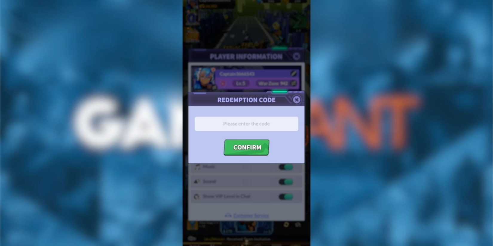 Run! Goddess the codes tab