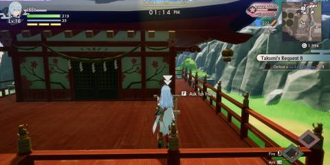 Image of the main sign at the God Shrine in Rune Factory: Guardians of Azuma