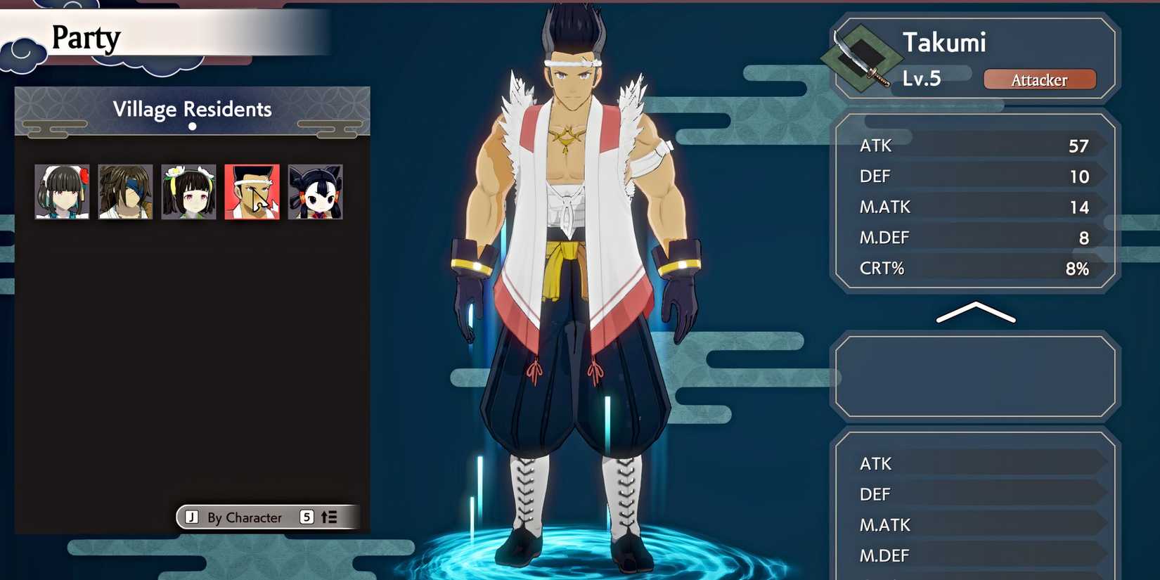 rune-factory-guardians-of-azuma-takumi-party-profile