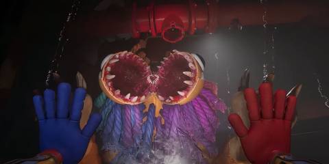 Running from a creature in Poppy Playtime Chapter 4