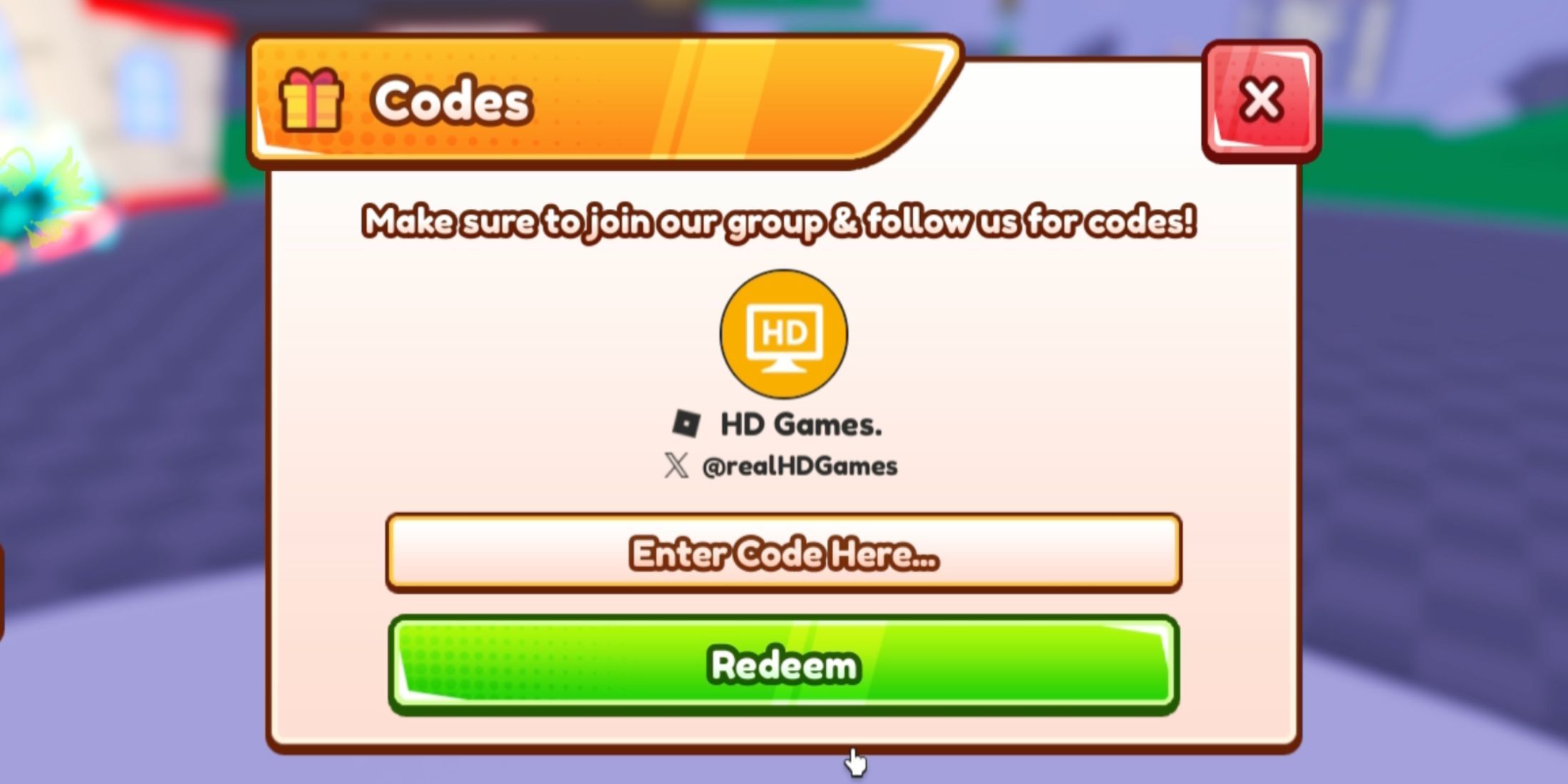 Saber Simulator the codes tab