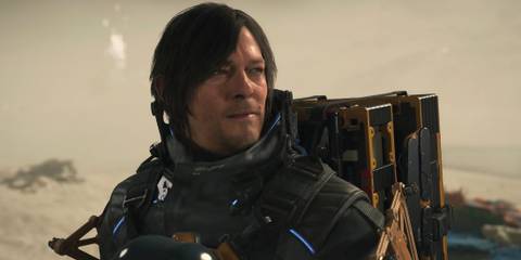 Sam looking right in Death Stranding 2 On the Beach