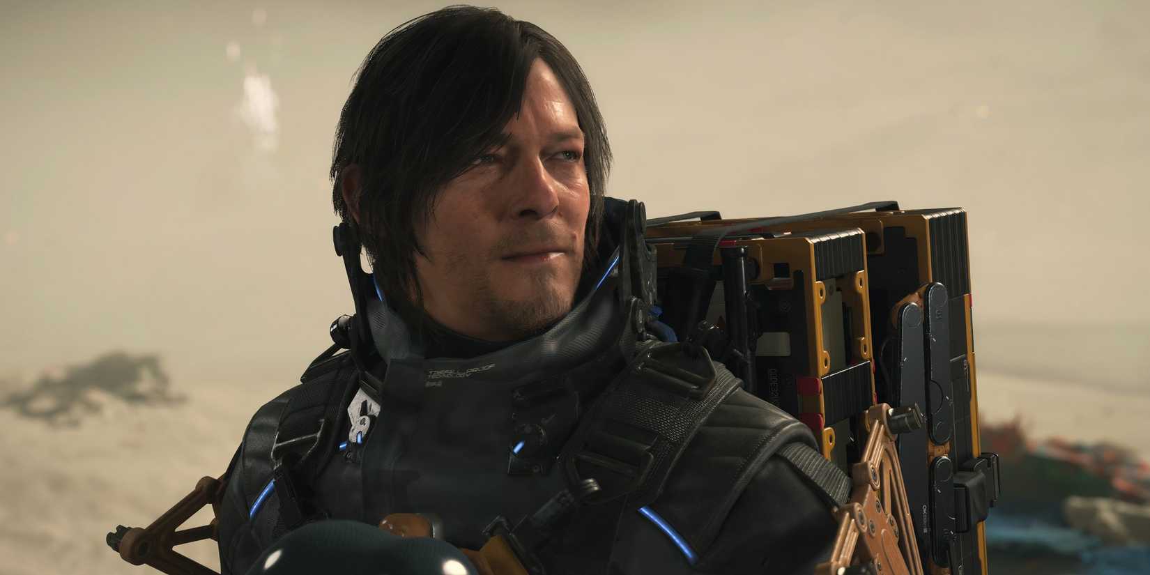 Sam looking right in Death Stranding 2 On the Beach