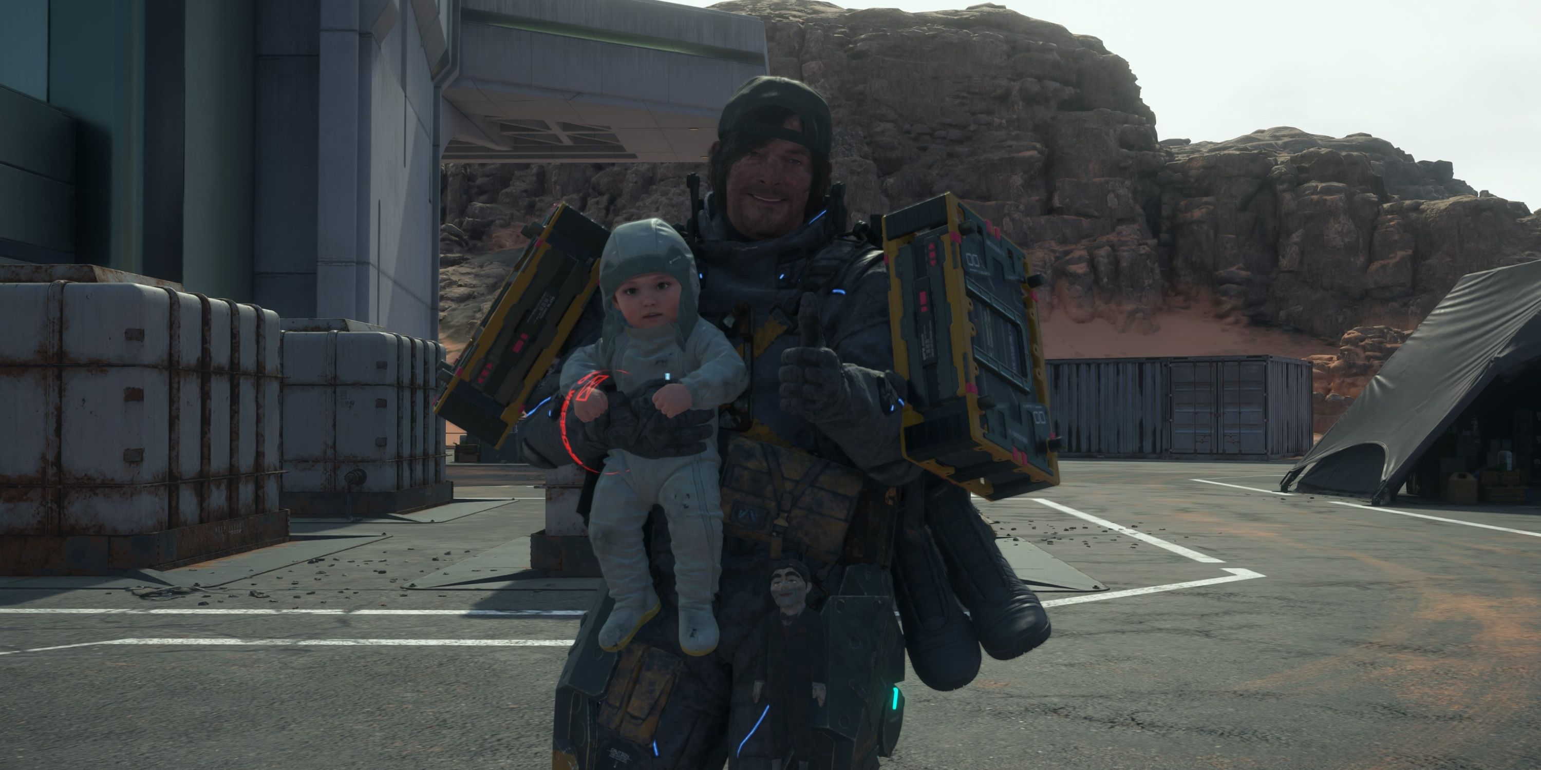 sam, lou, and the puppet in death stranding 2