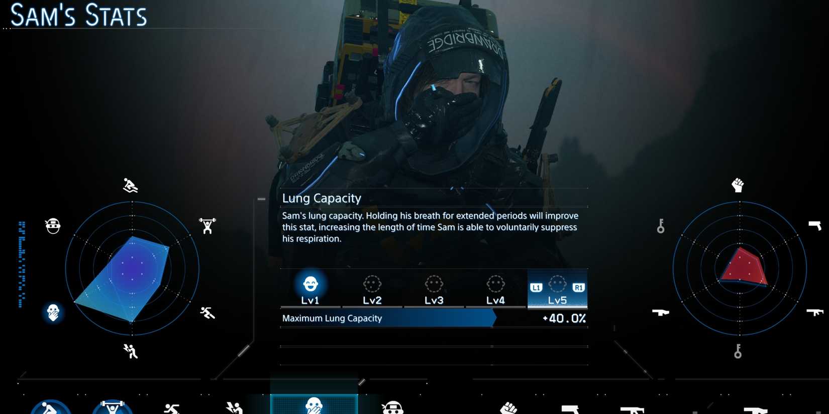 sam lung capacity stat