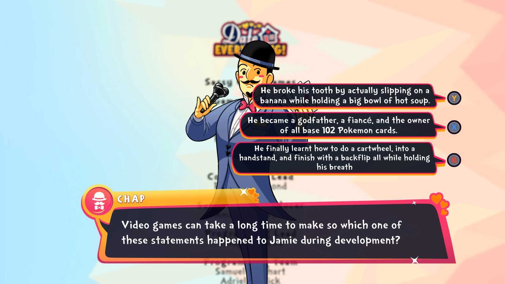 sassy chap developer questions in date everything