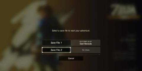 Saving in The Legend of Zelda Breath of the Wild