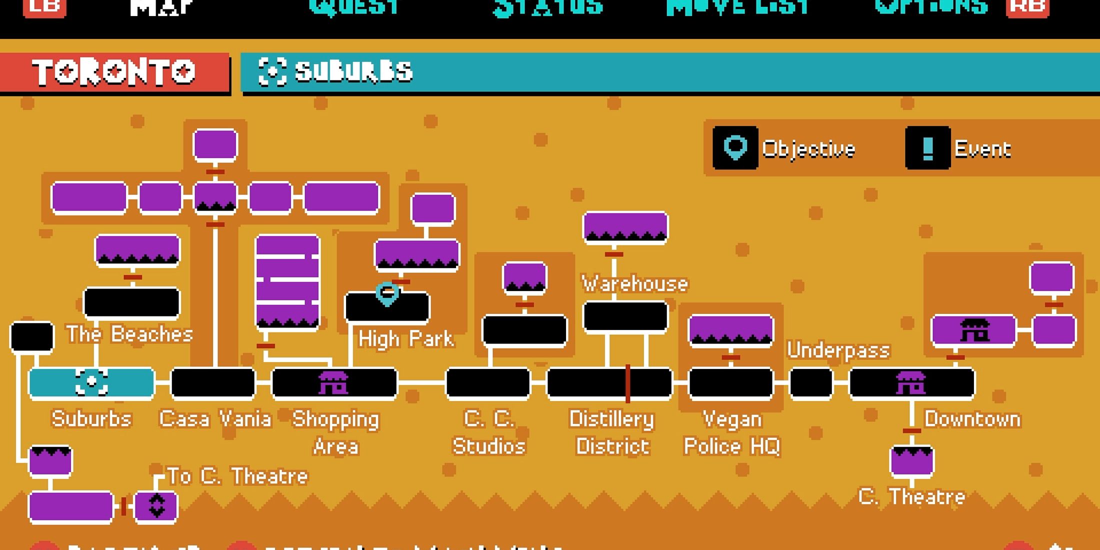 scott pilgrim ex map