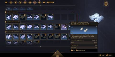 Scout Ornithopter Storage Upgrade Dune Awakening