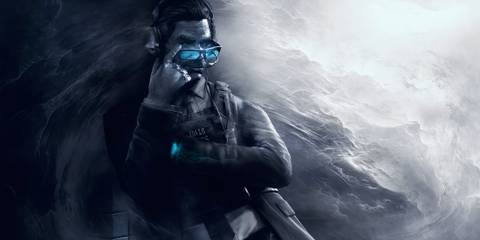 Warden activating his glasses