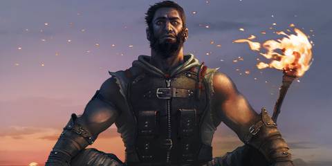 Oryx holding up a torch