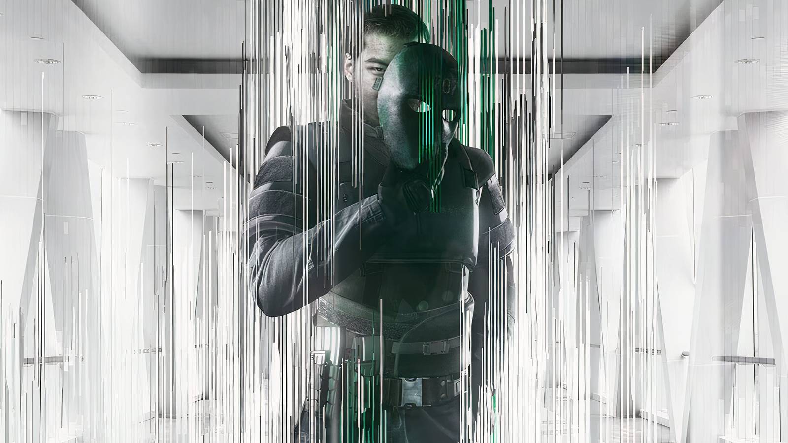 Vigil glitching out of the screen