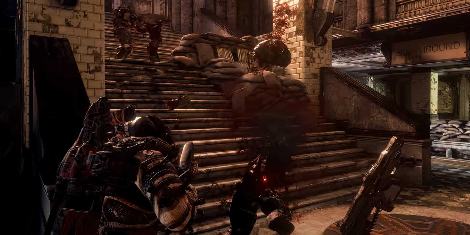 Locust shooting apart a COG