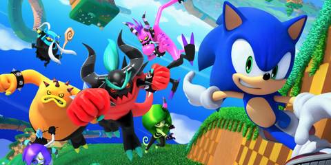 Sonic Lost World running from the Sinister Six